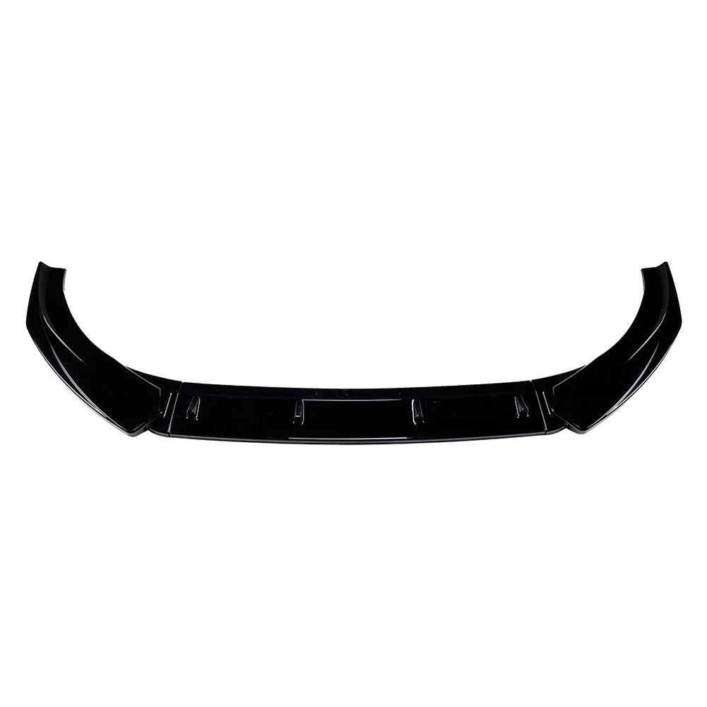 Glossy Black Front Bumper Spoiler Lip For Audi A3 S3 8V Pre-Facelift 2013-2016