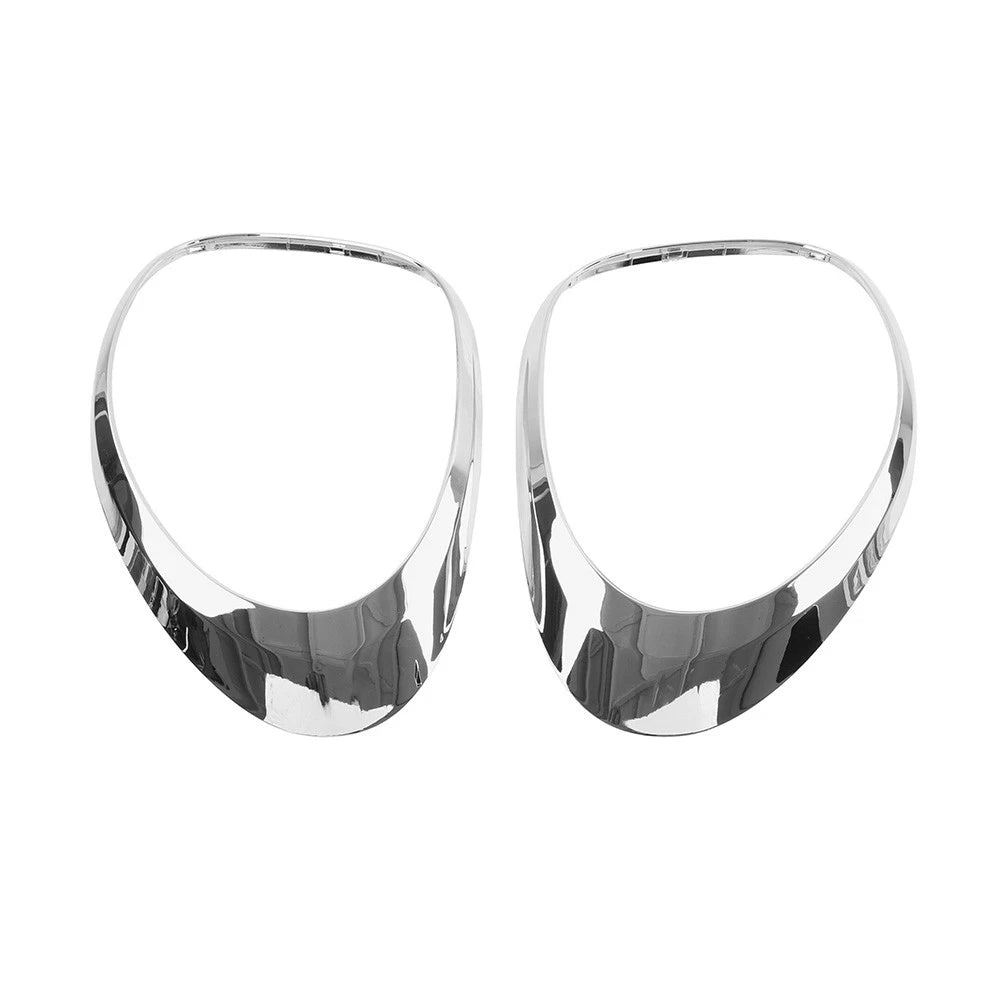 1 Pair Tail Light Bezel Close Out Ring Trim Chrome Fit For Fiat 500L 2014-2020