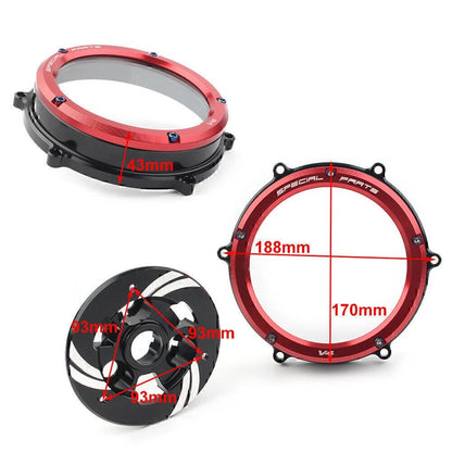Black Clutch Cover Spring Retainer Pressure Plate Kit For Ducati Panigale V4 V4S