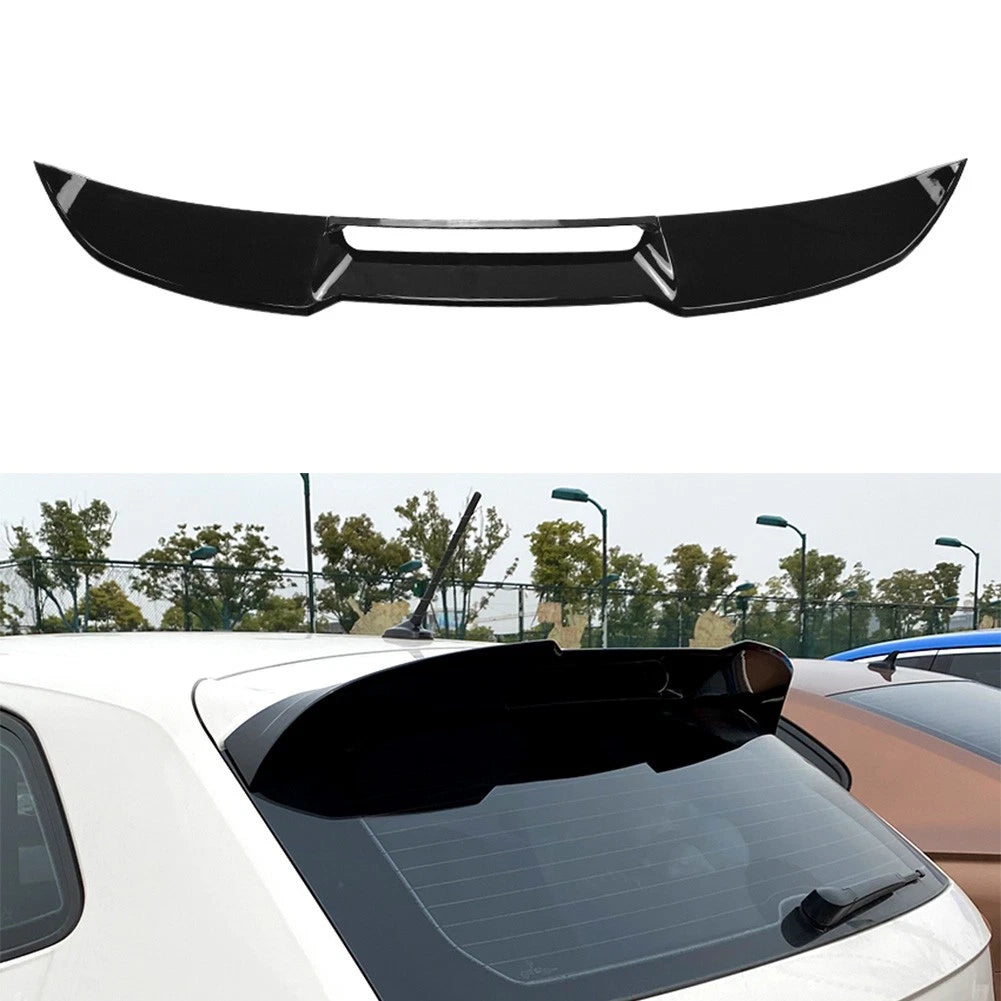 1 Piece Rear Roof Spoiler Window Wing Glossy Black For Volkswagen VW Polo 2019+