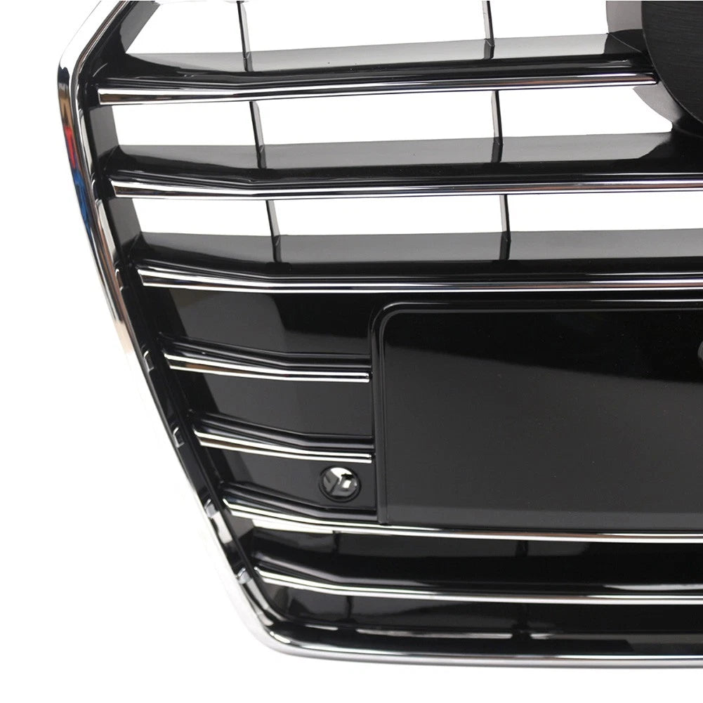 1 Piece Front Bumper Grille Radiator Grill Chrome For Audi A6 S6 C7 2016-2018