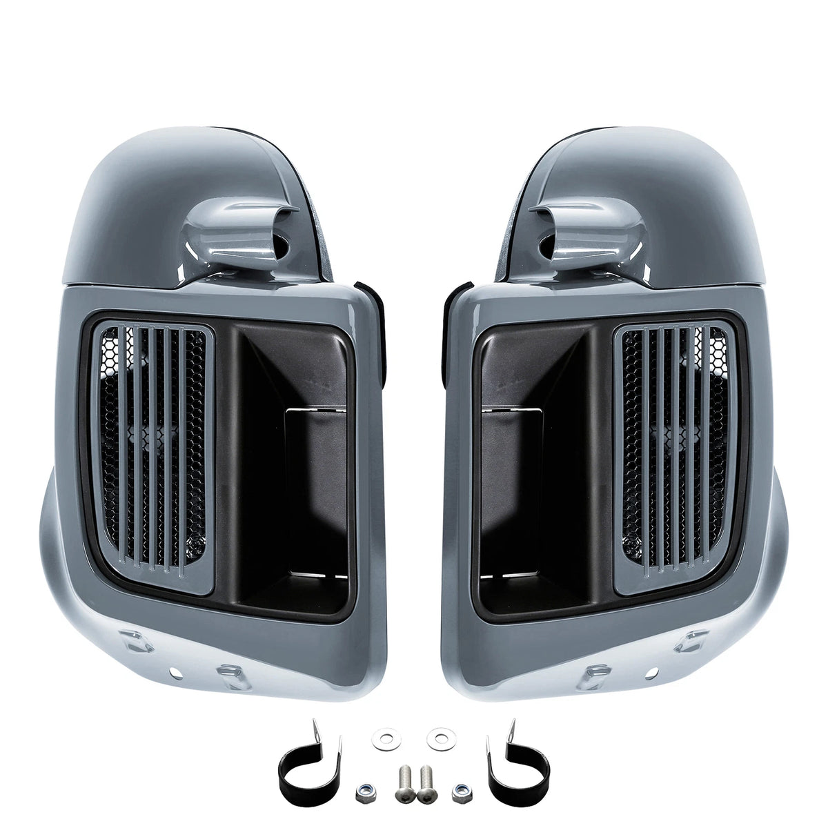 Lower Vented Fairings Water-Cooled For Harley Road Glide King 14-25 Gunship Gray