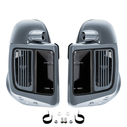 Lower Vented Fairings Water-Cooled For Harley Road Glide King 14-25 Gunship Gray
