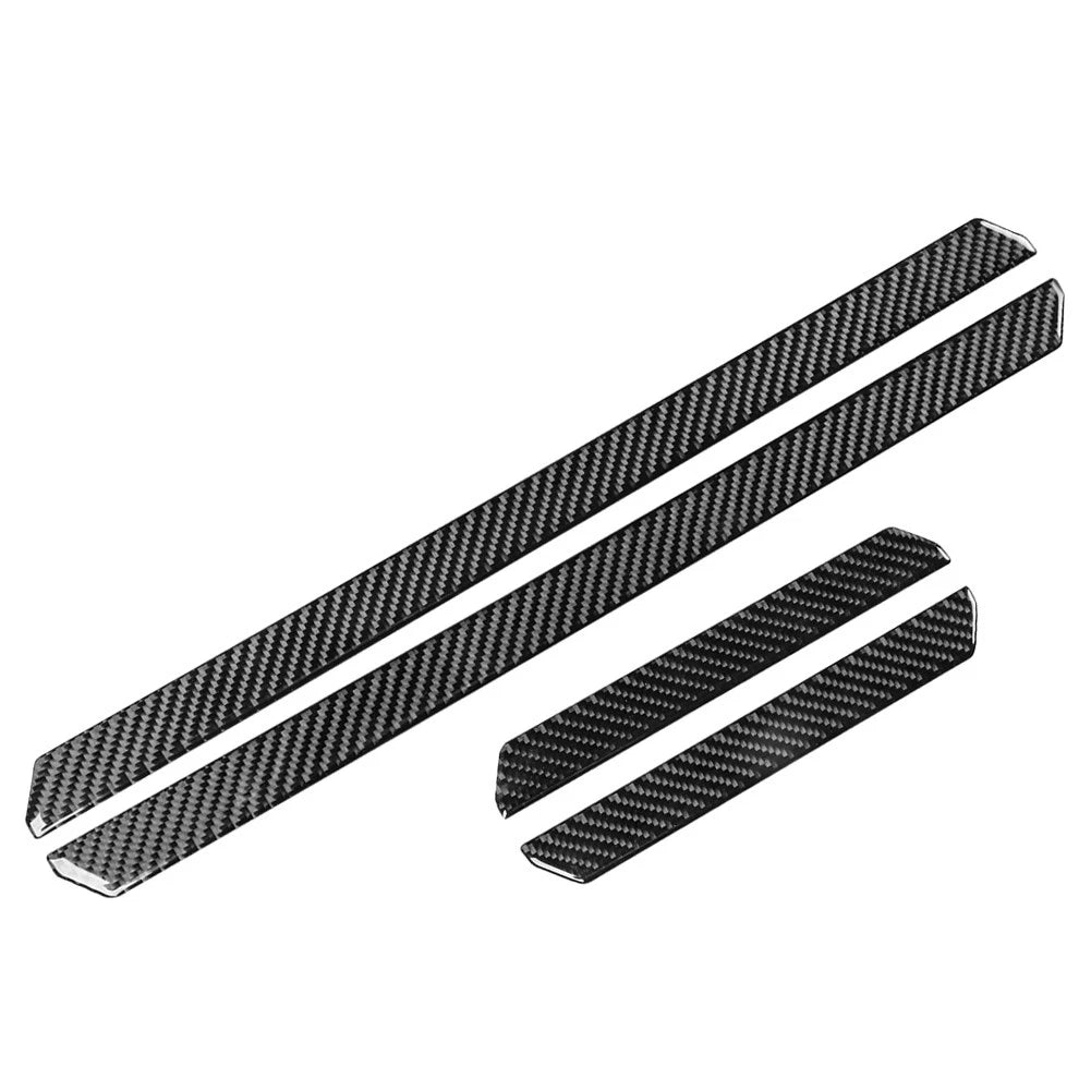 Carbon Look Door Sill Scuff Scratch Protector Cover For VW Golf 8 MK8 2021-2023