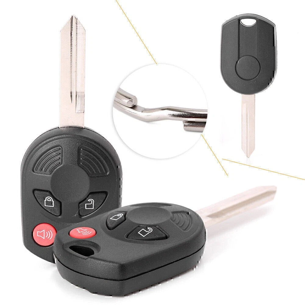 2x Uncut Smart Remote Car Key Fob 3 Button Fit Ford Expedition/Escape/Edge/F-150