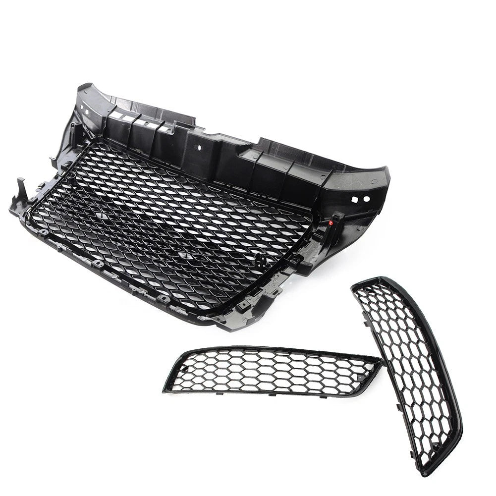 Front Grille Set Fog Light Cover Bumper Radiator Grille For Audi A3 8P 2009-2012