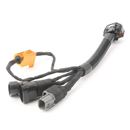 For Honda Civic Touring Type R LED Headlight Adapter Harness Halogen Touring US