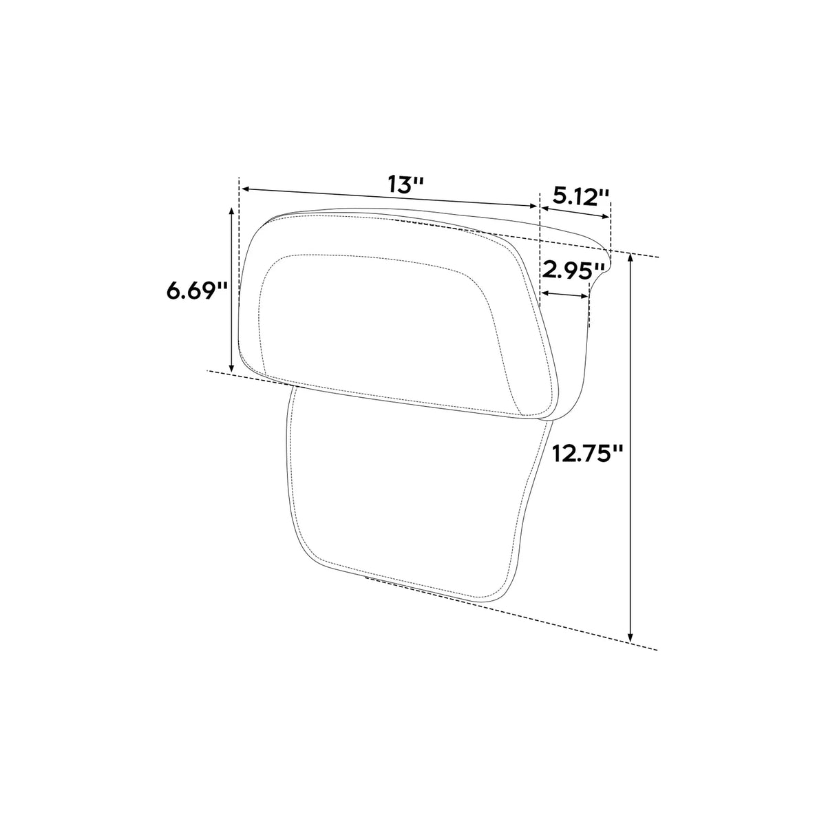 Razor Chopped Trunk Backrest Fit For Harley Road Glide King 97-13