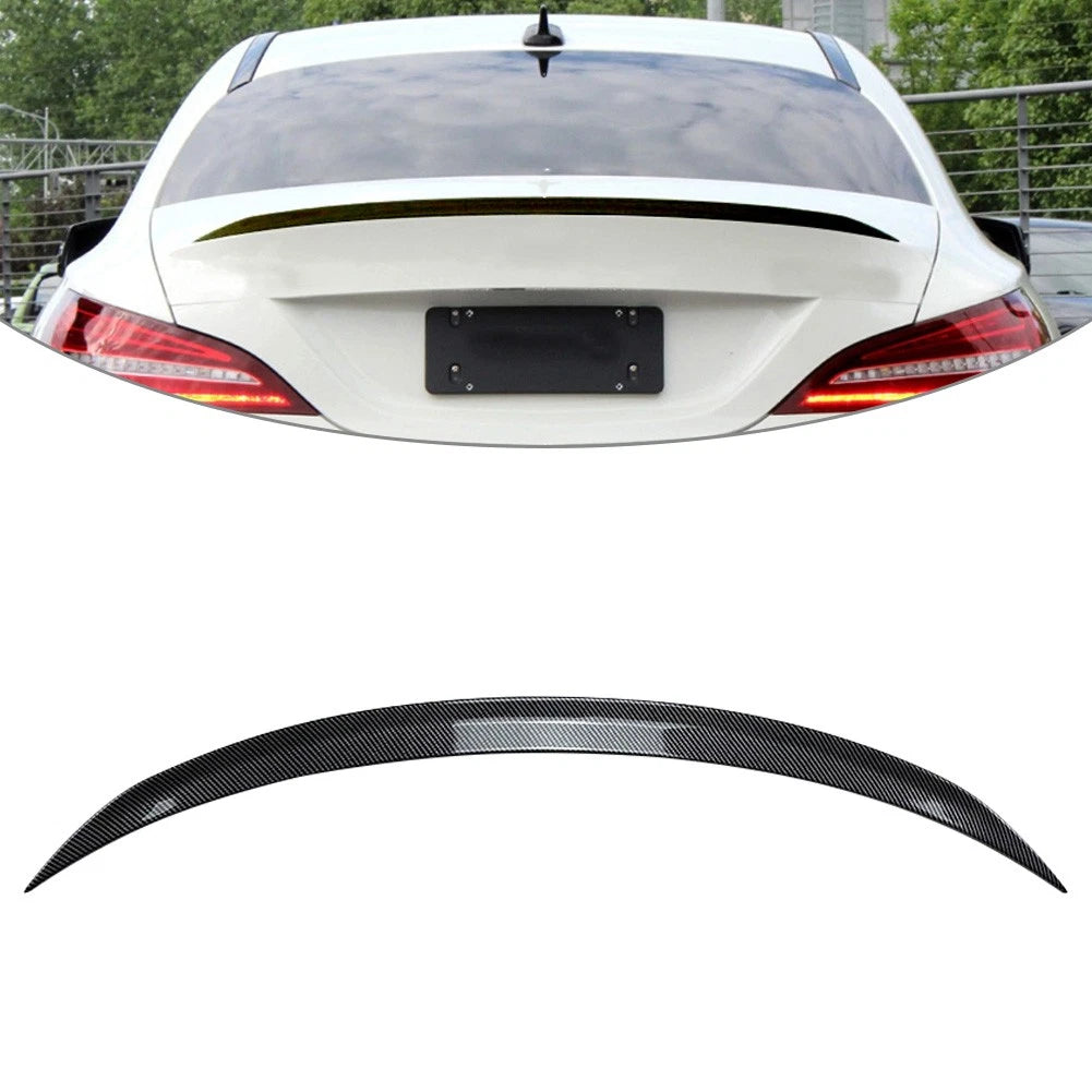 Rear Trunk Lid Spoiler Wing For Benz CLA Class C117 CLA200 260 13-19 Carbon