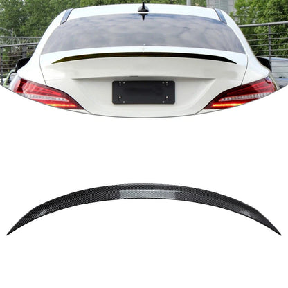 Rear Trunk Lid Spoiler Wing For Benz CLA Class C117 CLA200 260 13-19 Carbon