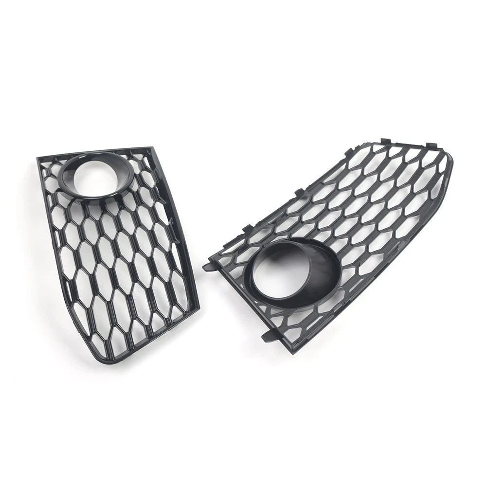 Front Bumper Fog Light Frame Grille Cover For Audi RS7 2014-2018