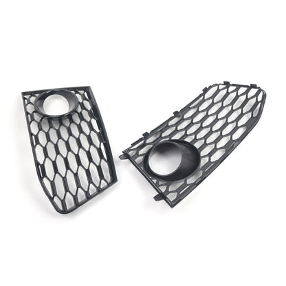 Front Bumper Fog Light Frame Grille Cover For Audi RS7 2014-2018