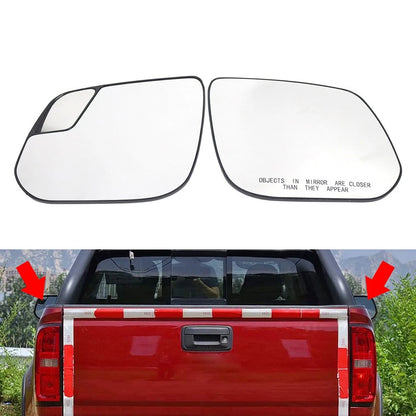 2xSide Mirror Glass With Backing Plate For Chevrolet Colorado For Canyon 2015-22