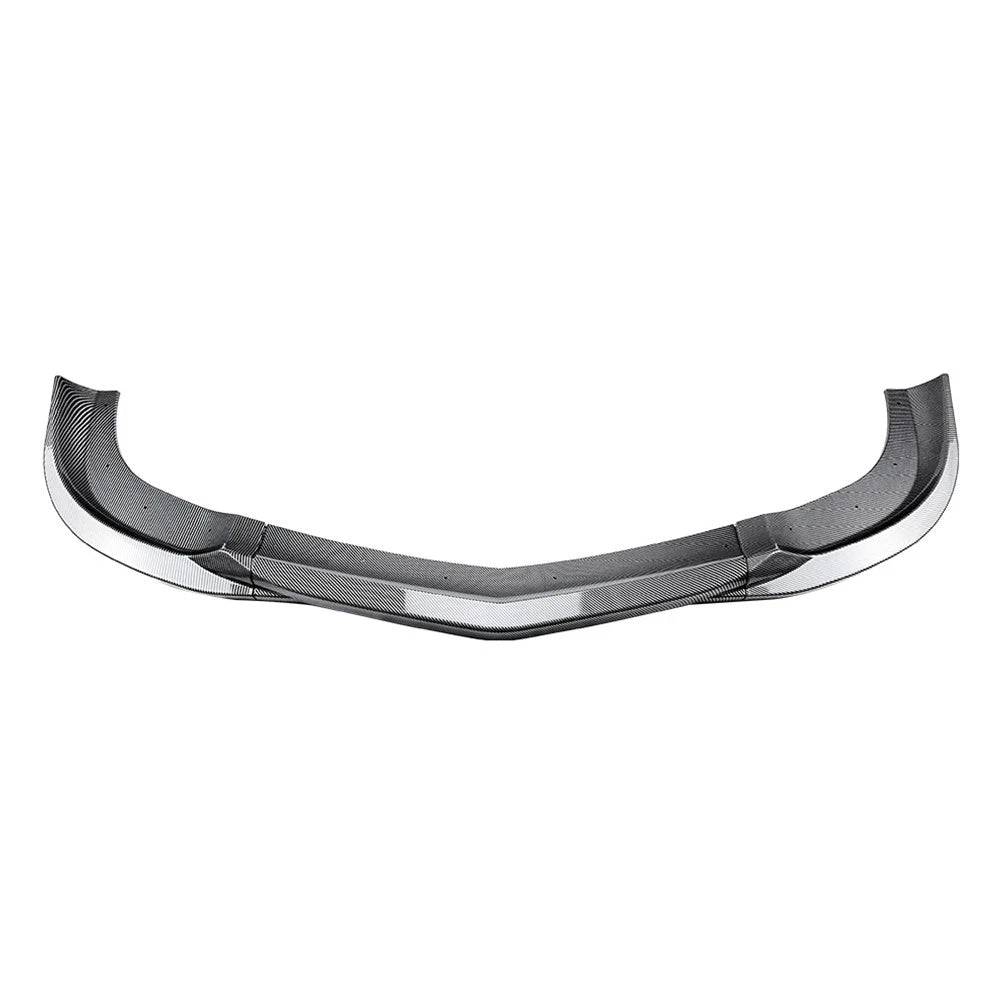 Carbon Look Front Bumper Spoiler Lip For Benz C Class W204 C63 Sedan 2007-10