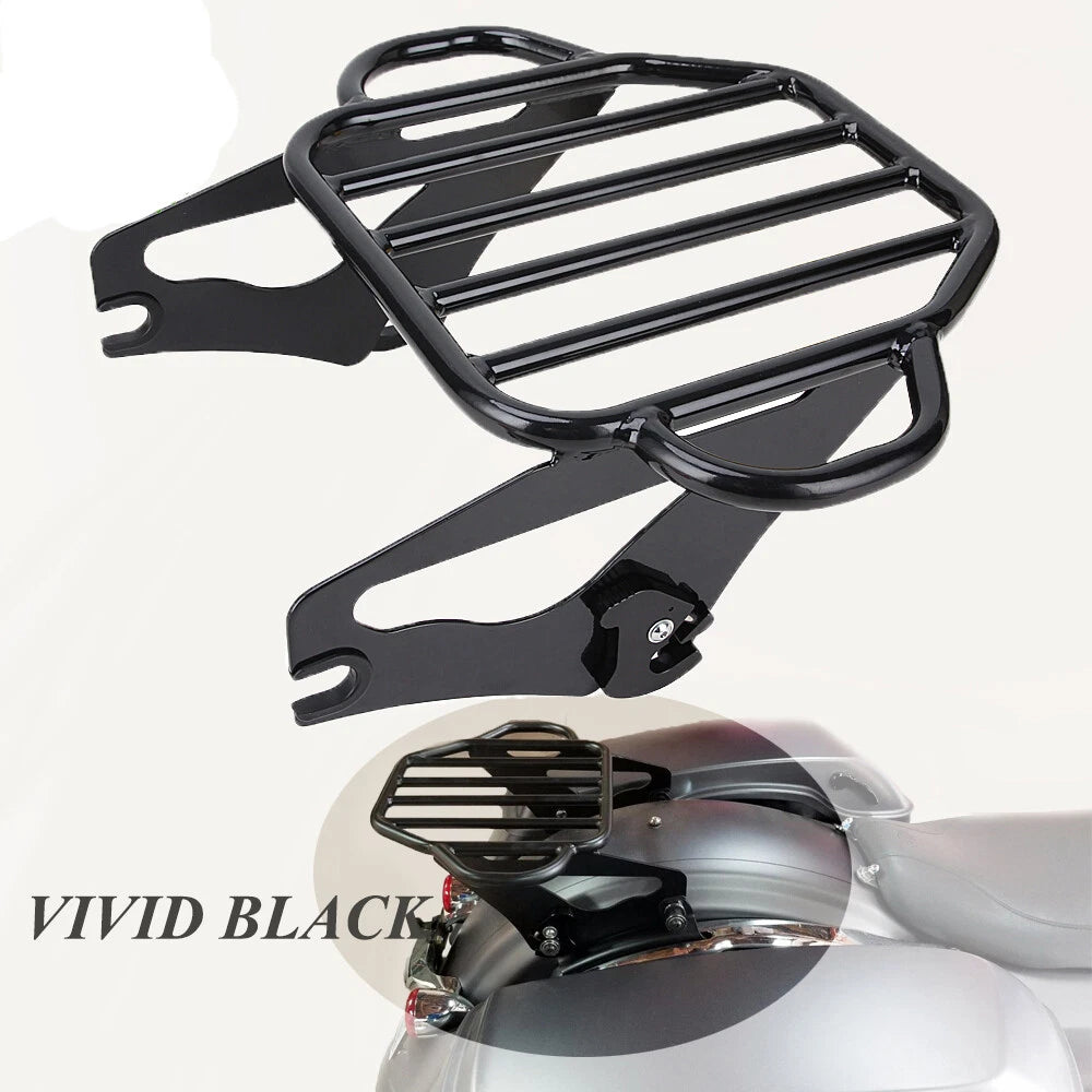 Detachable TwoUp Luggage Rack For Harley Touring Road King Electra Glide 2009-22