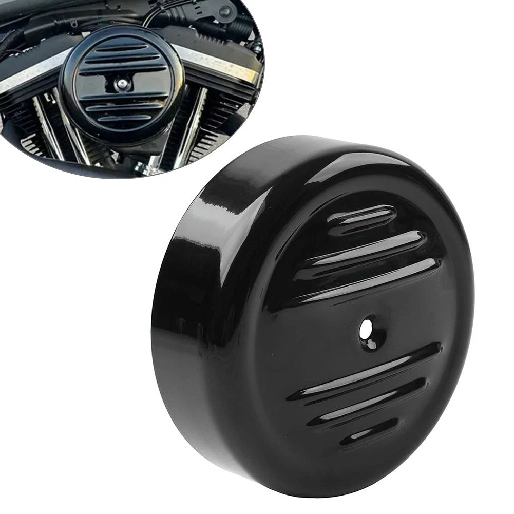 1x 7'' Round Stripe Air Cleaner Cover For Harley FXD FLST FXST 00-17 FLT 1999-16