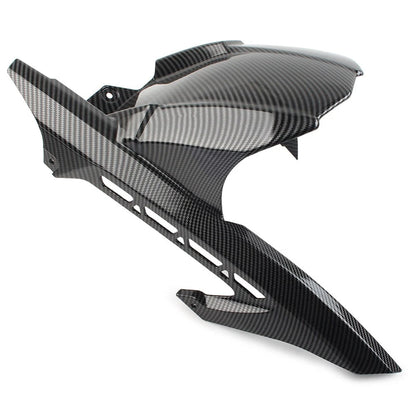 Carbon Fiber Rear Hugger Fender Mudguard Chain Guard For Kawasaki Z900 2017-2023