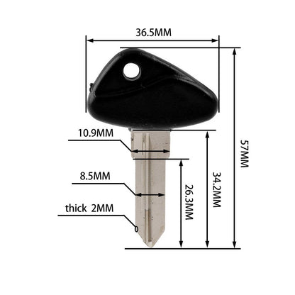 Uncut Blade Blank Key Black For BMW R1100RT R1150R R1150GS R1150RS R1150RT US