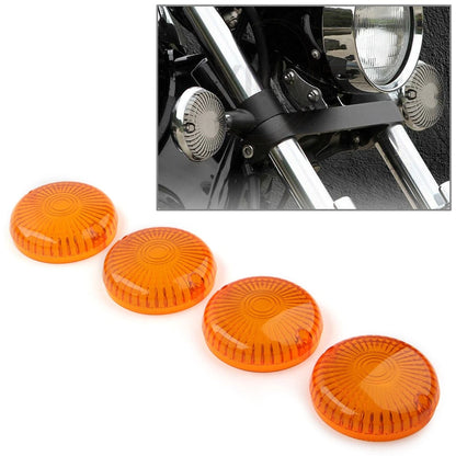 Turn Signal Lens Cover For Yamaha Road Star /V Star 1100 /Vmax 1200 1700 Amber