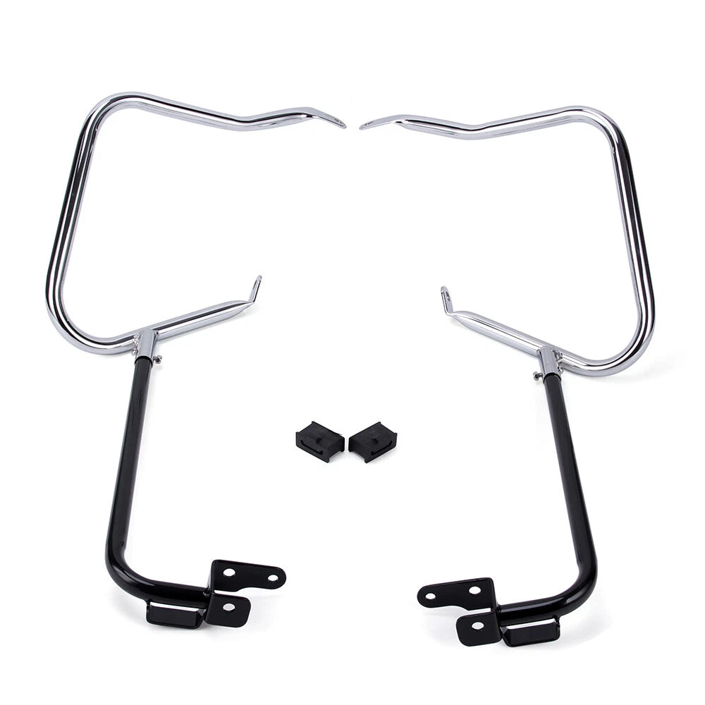 Saddlebag Bracket Guard Crash Bars For Harley Road King Electra Street Glide 14+