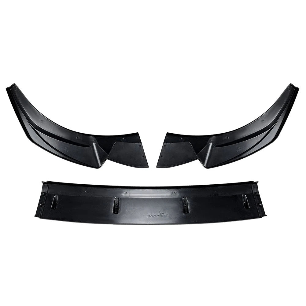Glossy Black Front Bumper Splitter Spoiler Lip For Audi Q3 F3 Sline 2019-2024