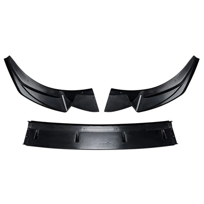 Glossy Black Front Bumper Splitter Spoiler Lip For Audi Q3 F3 Sline 2019-2024