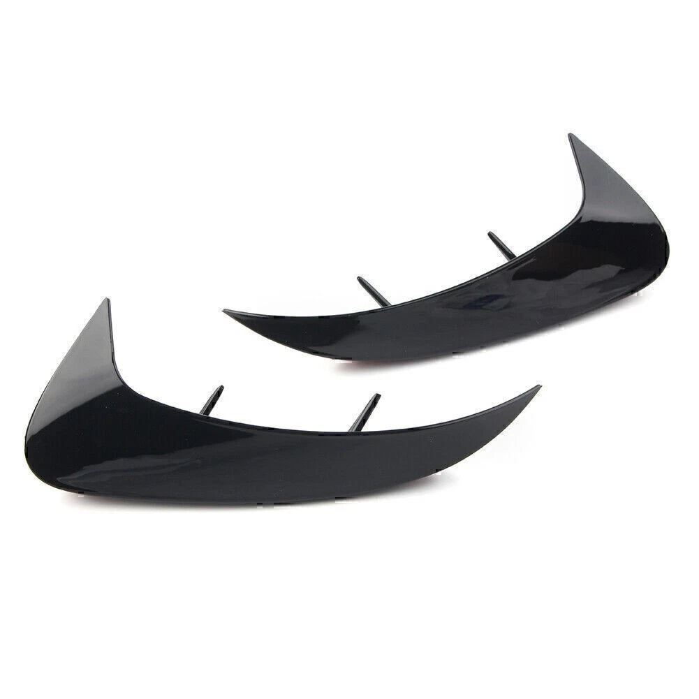 ABS Rear Bumper Fins Trim Canards Splitter For Benz A Class W177 Sport 2019+ Blk