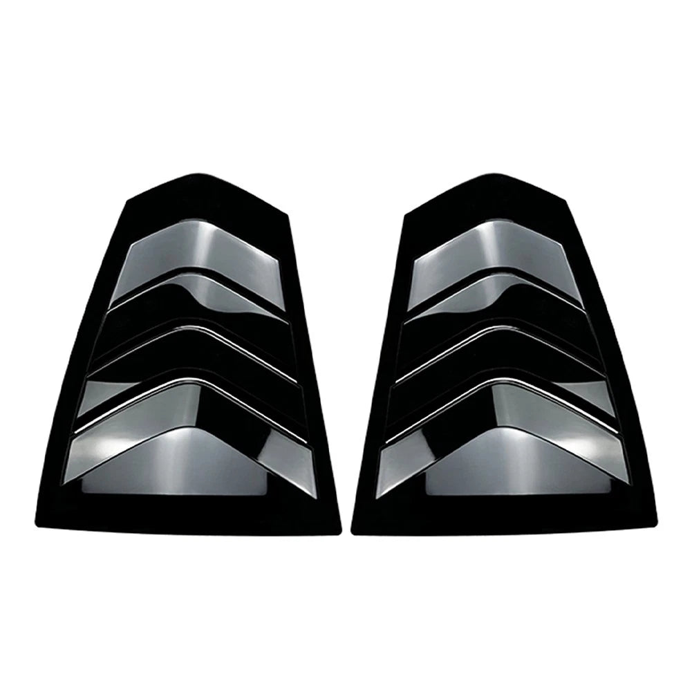 Glossy Black Rear Window Louver Shutter Cover Trim For BMW 3-Series G20 2019-23