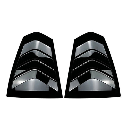 Glossy Black Rear Window Louver Shutter Cover Trim For BMW 3-Series G20 2019-23