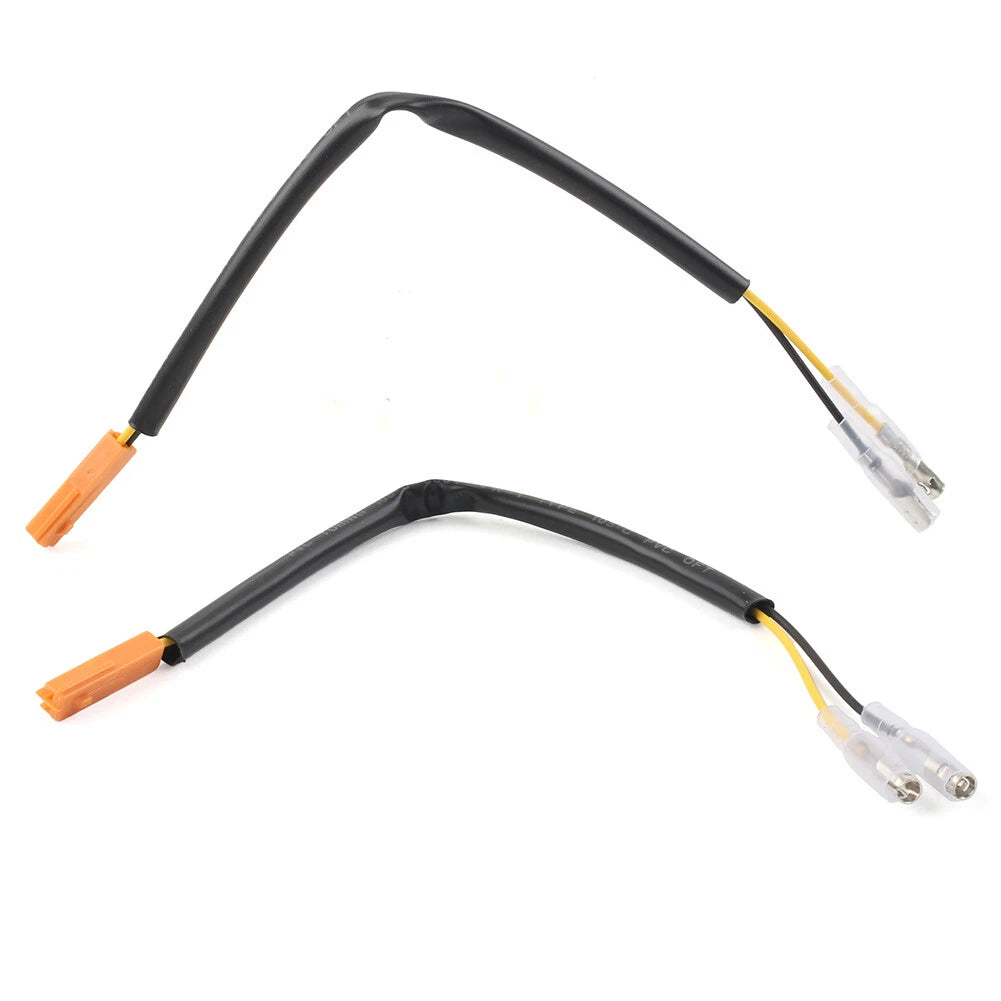 2pcs Turn Signal Marker Wire Adapters Plug Connectors Leads Indicator Fit HONDA