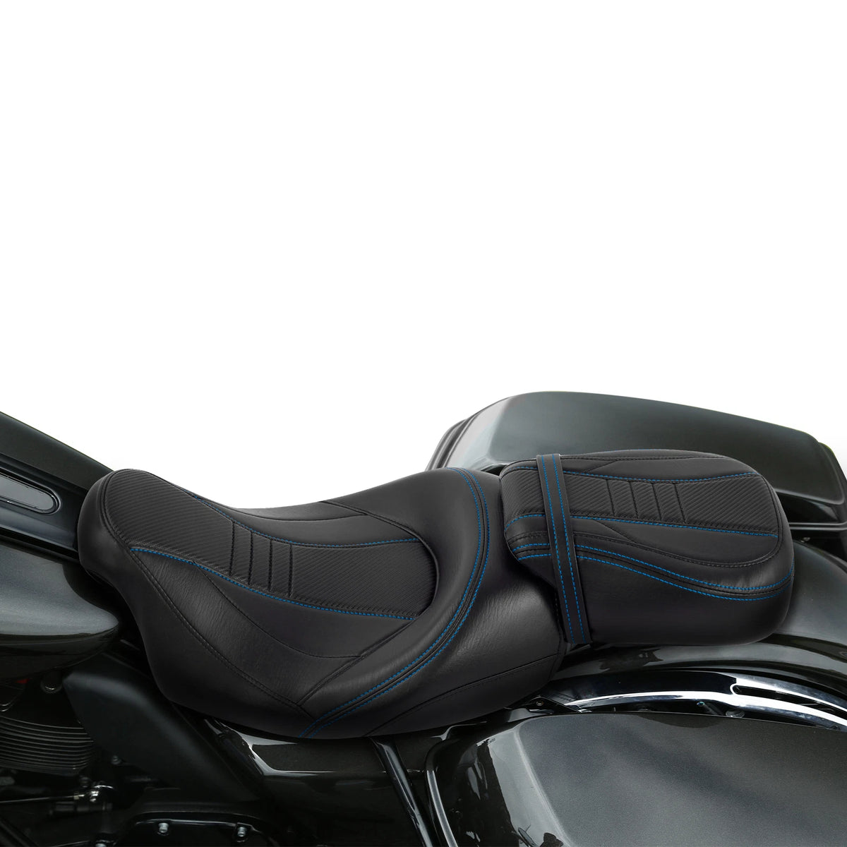Gel Driver Passenger Seat Fit For Harley Touring Street Glide Road King 2009-23