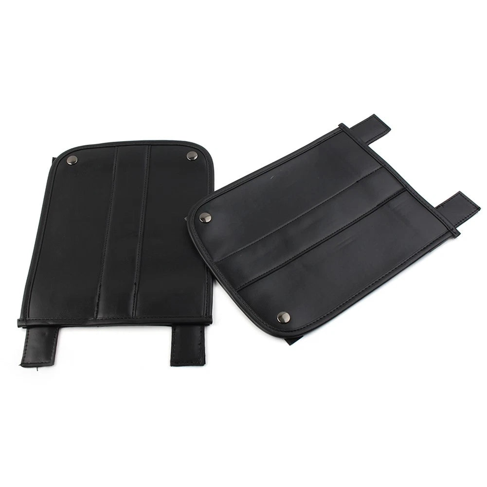 Motorcycle PU Leather Universal Trike Rear Fender Bra For Harley Roadsmith Black
