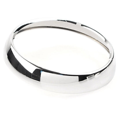 1 Pcs 7" Chrome Head Light Headlamp Trim Ring Cover Fit Harley Touring Road King
