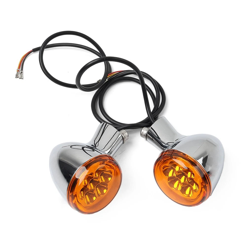 Rear Turn Signals Lights Fit For Harley Sportster XL 883 1200 1992-2023 Chrome