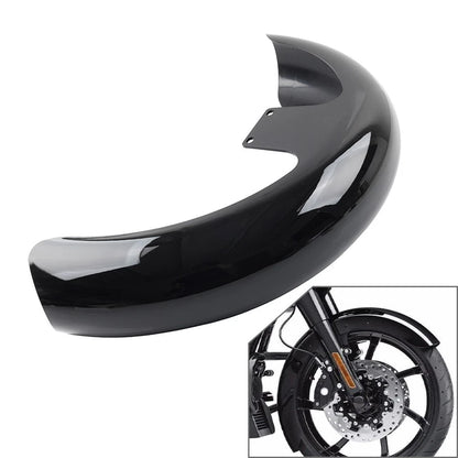19" Wheel Wrap Black Front Mudguard ABS For Harley Touring Road Street Glide