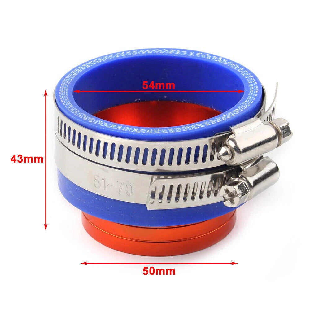 Intake Manifold Boot Air Filter Joint InterfaceCarburetor Adapter 55mm to 50mm