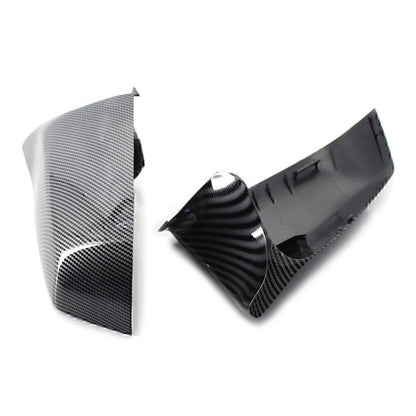 2x Carbon Fiber Rear View Mirror Cover Trim For BMW 5 Series E60 F10 F01 F02 E63