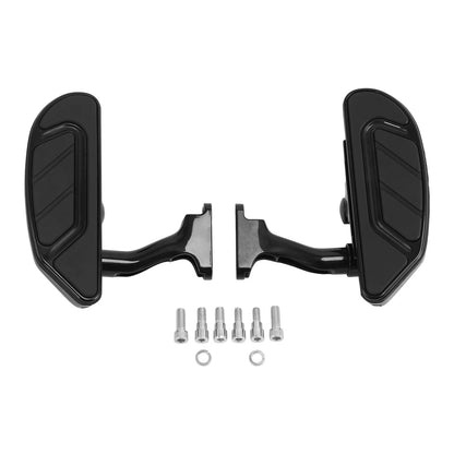 Black Rider Driver & Passenger Floorboards Fit For Harley Electra Glide 93-25 24
