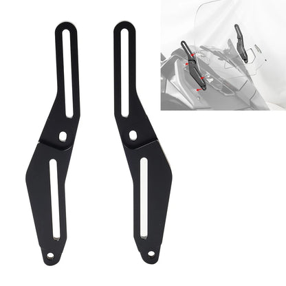 2x Windshield Brackets Windscreen Adjusters For Can-Am Spyder F3-T F3-L 2016-25