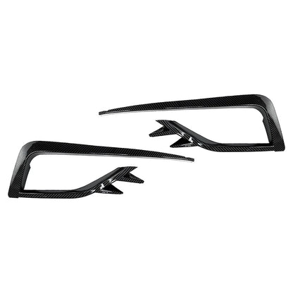 Carbon fiber Fog Light Lamp Cover Bumper Grille Trim For VW Golf MK7.5 2017-2019
