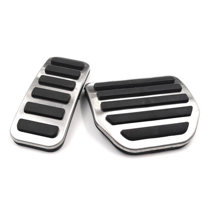 4pcs Steel Footrest Brake Gas Pedals Protection Cover For Land Rover LR3 LR4