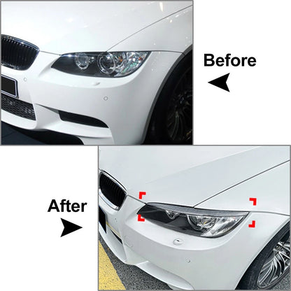 2x Headlight Eyebrow Cover Trim For BMW 3 Series E92 E93 2 Door Couple M3 05-13