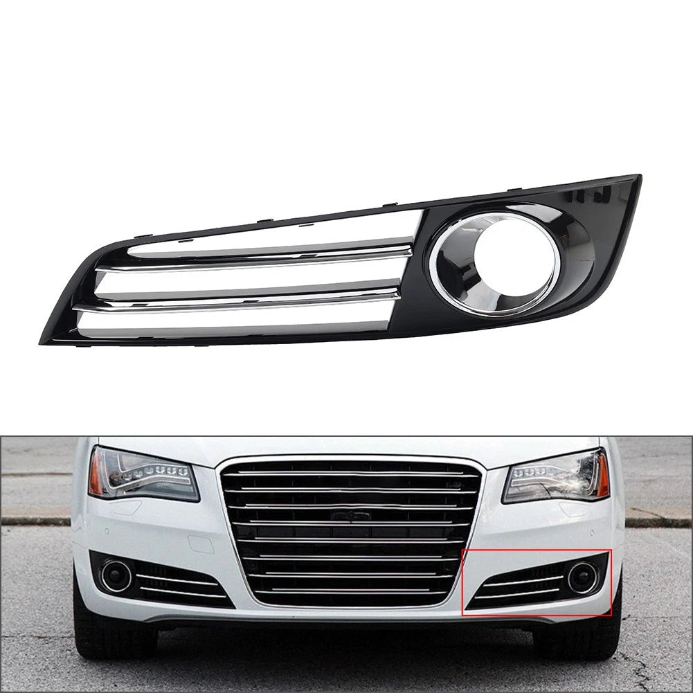 Front Bumper Grille Fog Light Cover Left Side Fit For Audi A8 D4 2011-2014