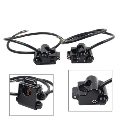 Motor CNC 1" 25mm Handlebar Switch Controls Housing For Harley Universal Black
