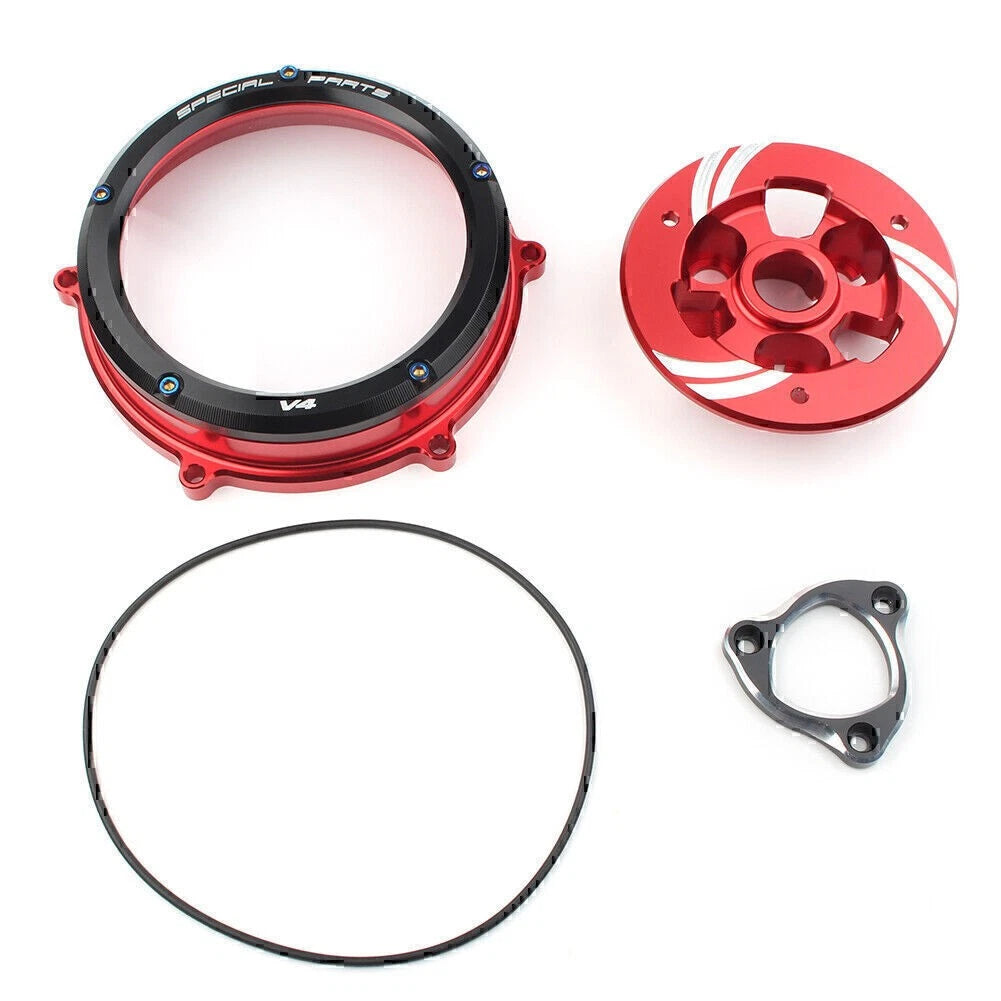 Black Clutch Cover Spring Retainer Pressure Plate Kit For Ducati Panigale V4 V4S