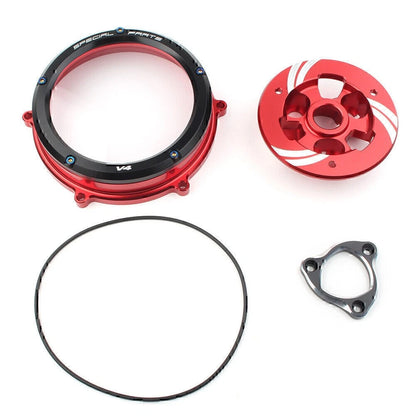 Black Clutch Cover Spring Retainer Pressure Plate Kit For Ducati Panigale V4 V4S