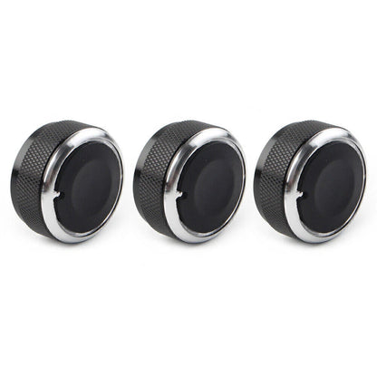 3Pcs Air Condition A/C Panel Control Switch Knob Cover For MAZDA 3 M3 2004-09