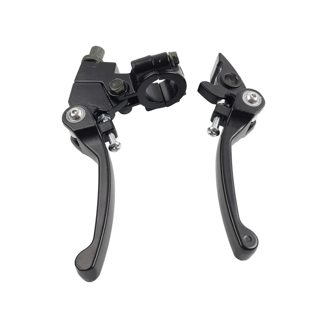 Brake Clutch Levers Black For Dirt Bike 50cc 125cc 22mm 7/8 Inch Handlebar