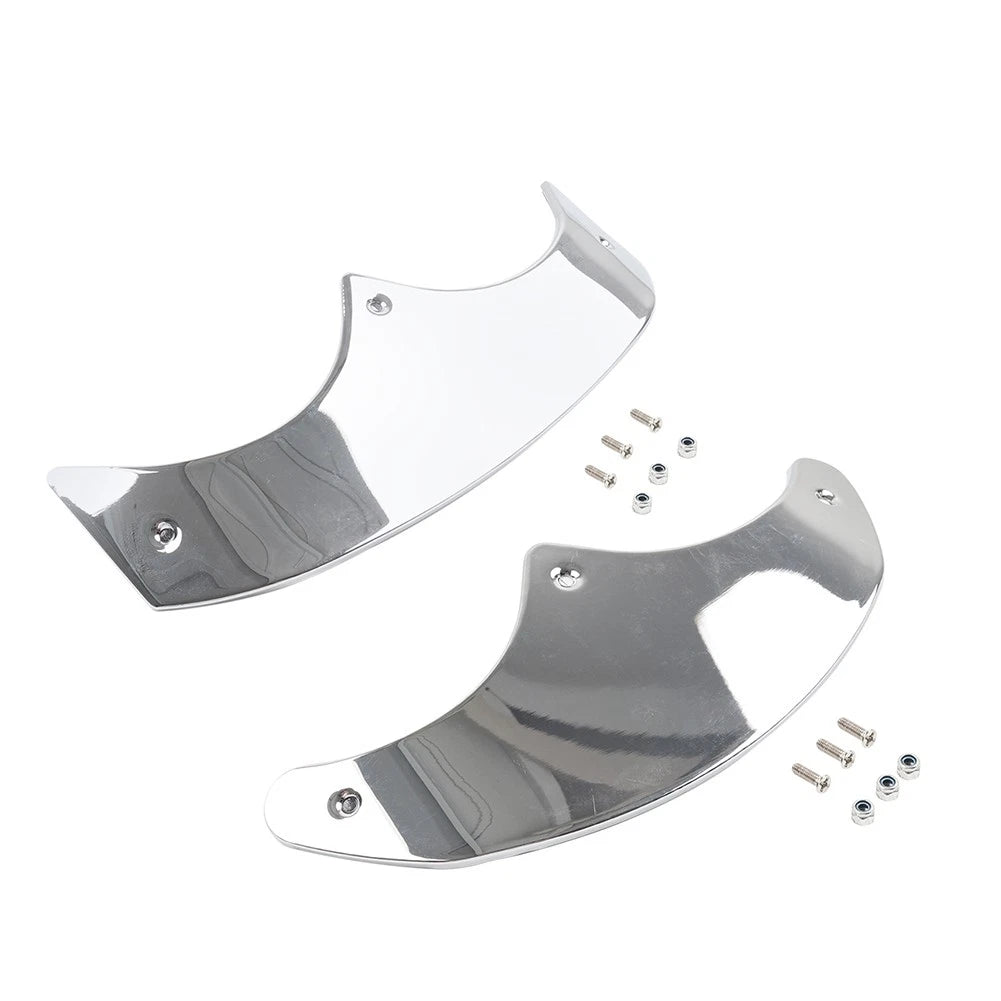Front Rear Mudguard Tip Edge Trim Chrome For Harley Fat Boy FLSTF 89-06