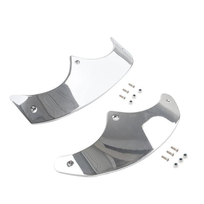 Front Rear Mudguard Tip Edge Trim Chrome For Harley Fat Boy FLSTF 89-06